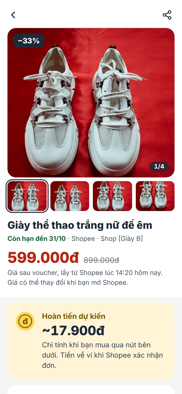 Màn Chi tiết deal